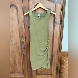 Olive Green Sleeveless Dress